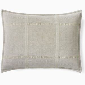 West Elm Windowpane Gauze Standard Sham, Retail Price $39.00 USD, Color Elm